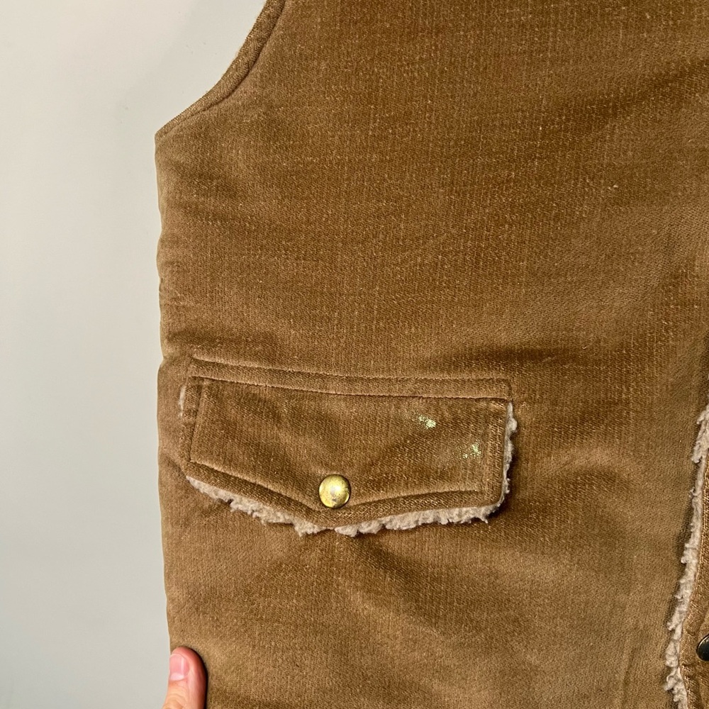 Vtg 80s Sherpa Lined Vest - Picture 4 of 8